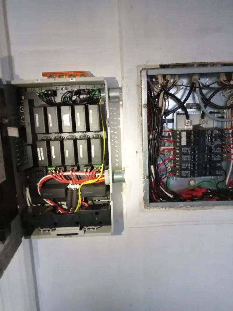 Electrical panel upgrade completed for Security Camera Wiring in East Palo Alto